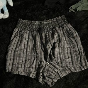 Women’s comfy shorts black and gray Maurice’s.